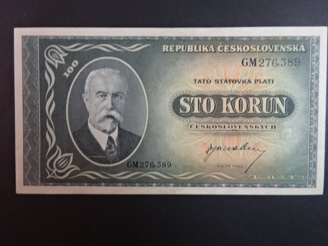 100 Kčs 1945 série GM