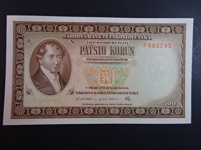 500 Kčs 1946 série F