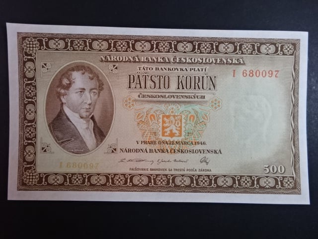 500 Kčs 1946 série I