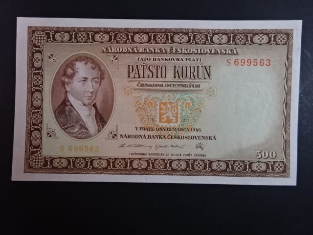 500 Kčs 1946 série S