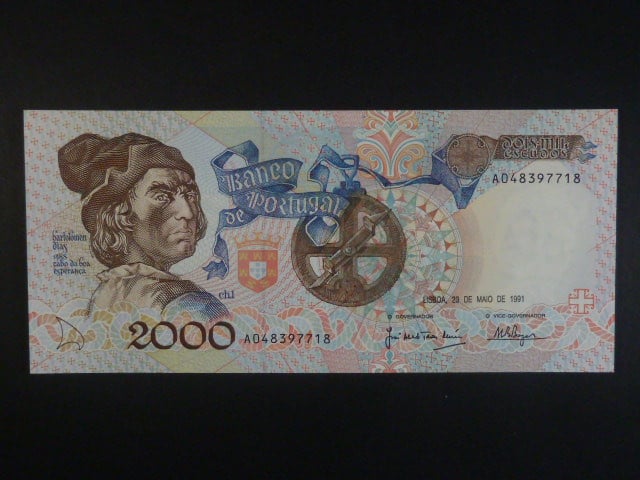 2000 Escudos 1991, Pi. 186a