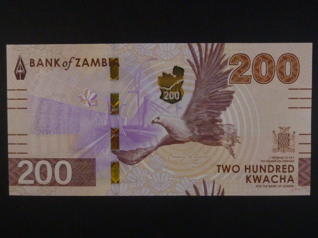 ZAMBIE, 200 Kwacha 2024, BNB. B175a