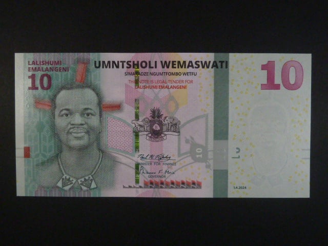 ESWATINI, 10 Emalangeni 2024, BNB. B101a