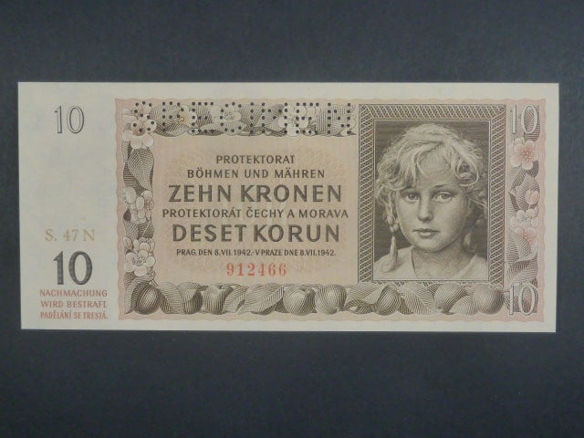 10 K 1942 série 47 N, perf. SPECIMEN