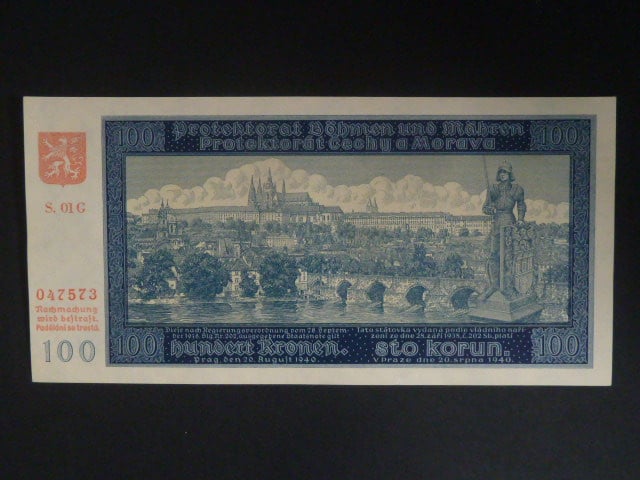 100 K 1940 série 01 G, II. vydání - dvě čísla po sobě