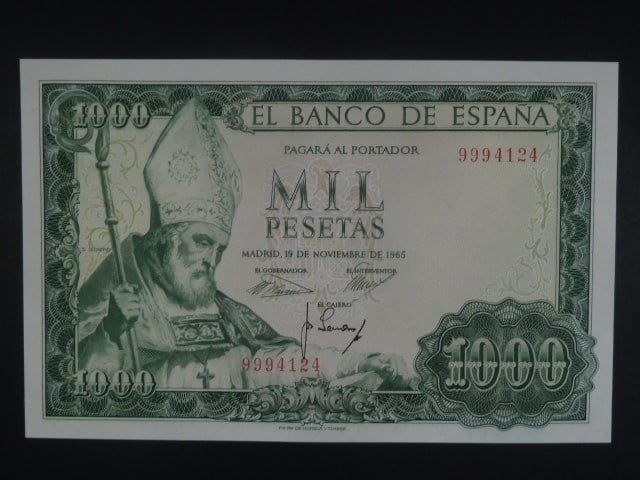 1000 Pesetas 1965 (v oběhu: 1971), BNB. B617a, Pi. 151