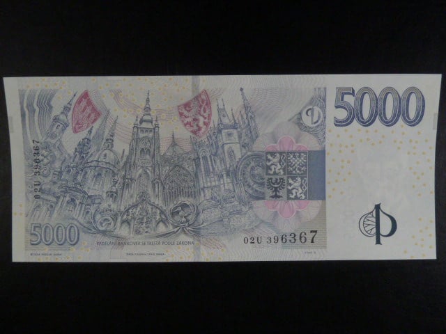 5000 Kč 2023 série 02 U