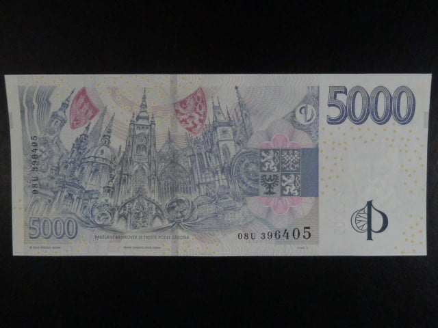 5000 Kč 2023 série 08 U