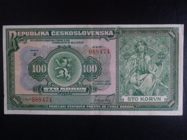 100 Kč 1920 série Z