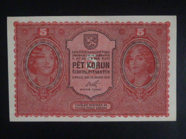 5 Kč 1919 série 0156