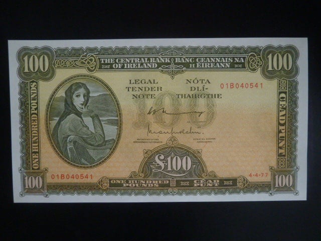100 Pounds 1977, BNB. B214c, Pi. 69