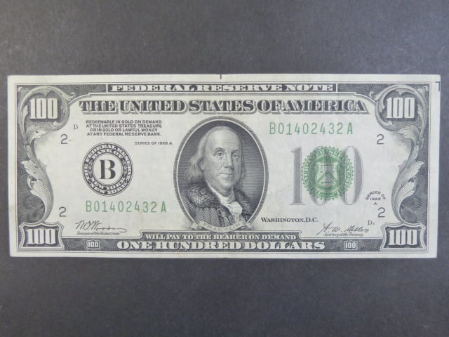 USA, 100 Dollars 1928A B - New York, Pi. 424