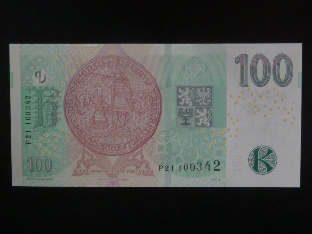 100 Kč 2018 série P 21