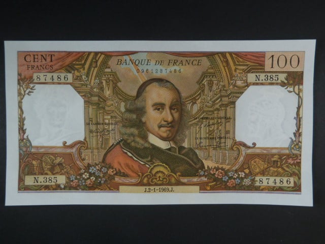 100 Francs 2.1.1969, BNB. B1007c, Pi. 149