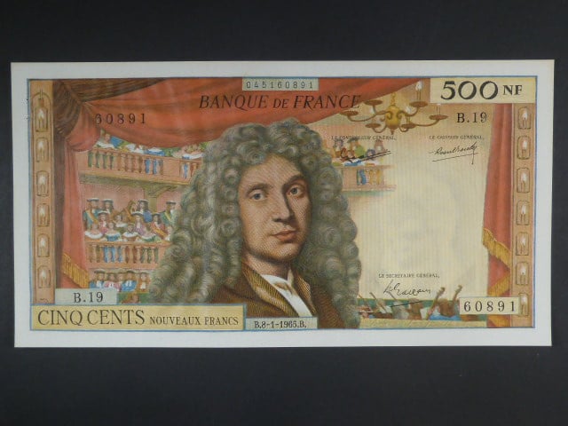 500 Francs 8.1.1965, BNB. B1003a, Pi. 145
