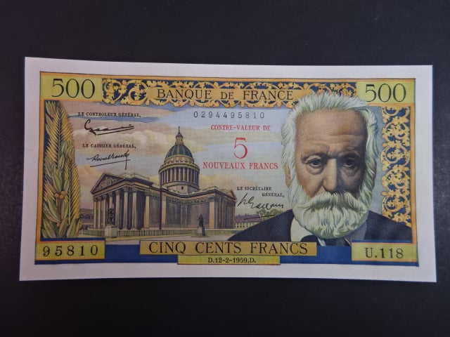 5 Nouveaux Francs 12.2.1959, BNB. 994b, Pi. 137