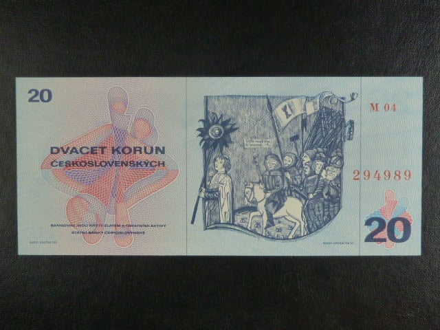20 Kčs 1970 série M 04