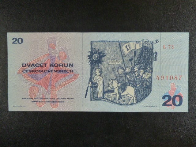 20 Kčs 1970 série L 73