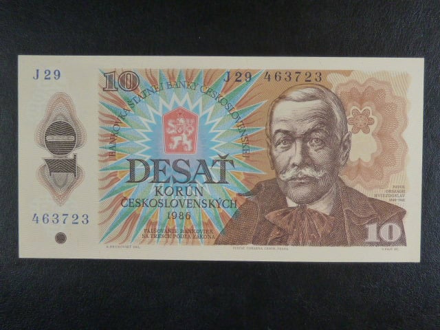 10 Kčs 1986 série J 29