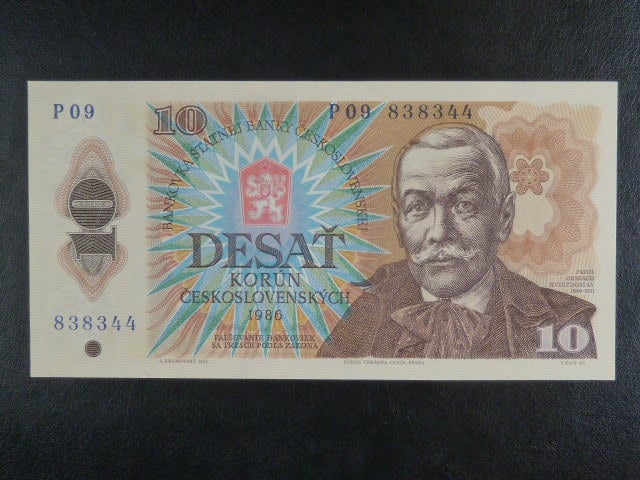 10 Kčs 1986 série P 09