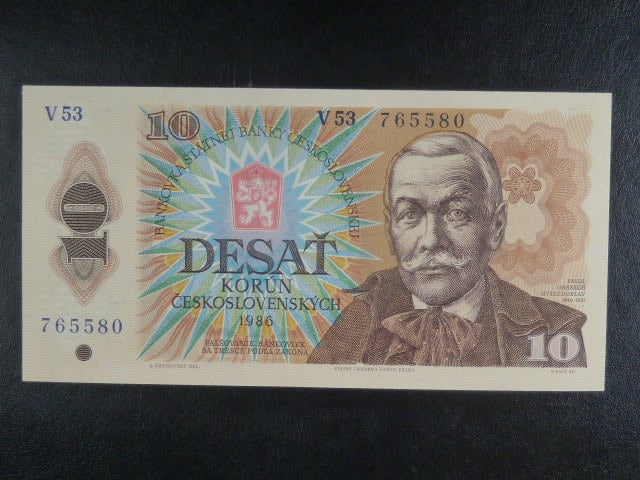 10 Kčs 1986 série V 53