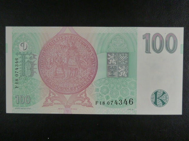 100 Kč 1997 série F 18