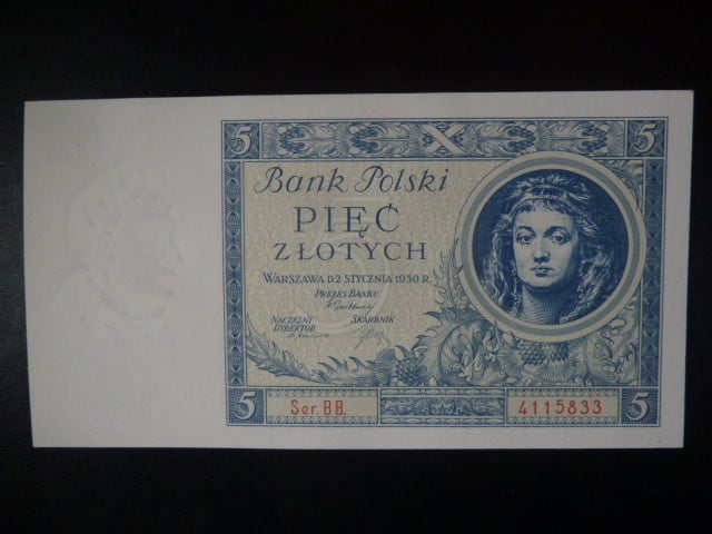 Polsko, 5 Zl 1930 série BB, Ba. PL3b