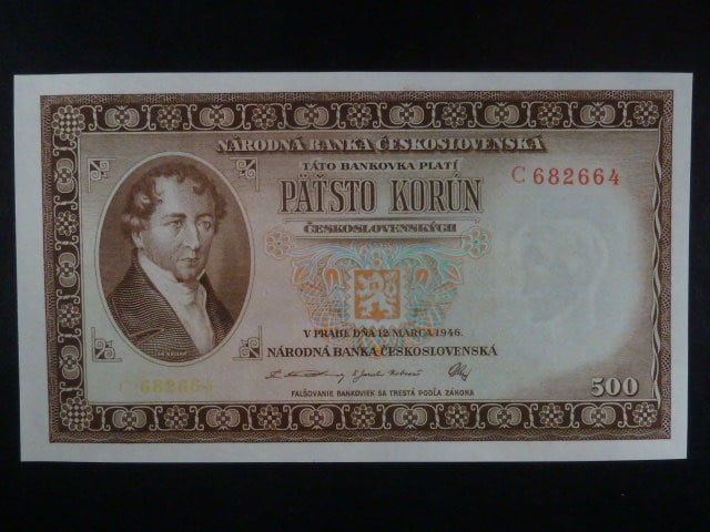 500 Kčs 1946 série C