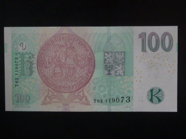 100 Kč 2018 série T 62