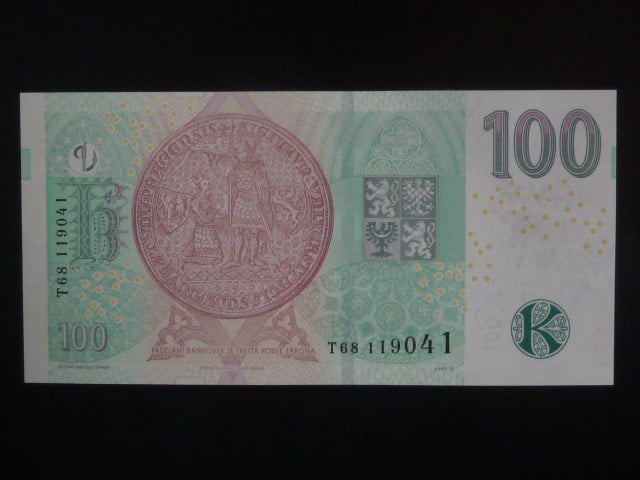 100 Kč 2018 série T 68