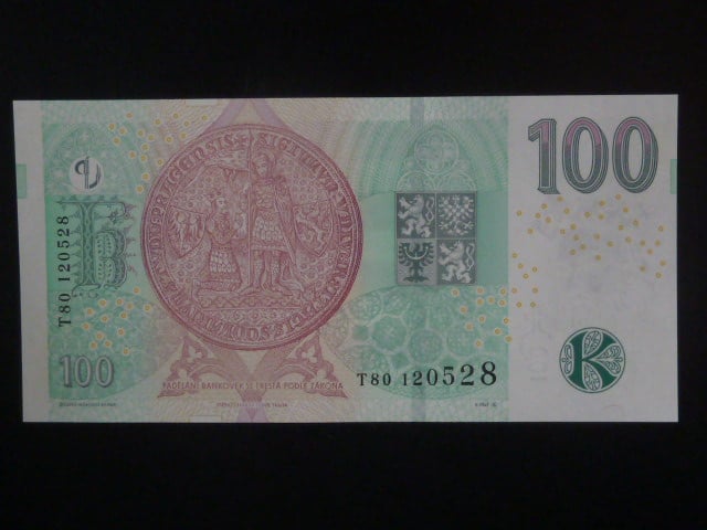 100 Kč 2018 série T 80
