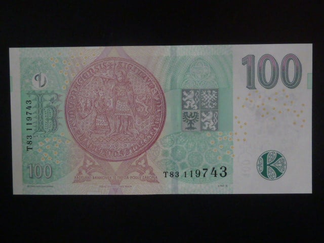 100 Kč 2018 série T 83