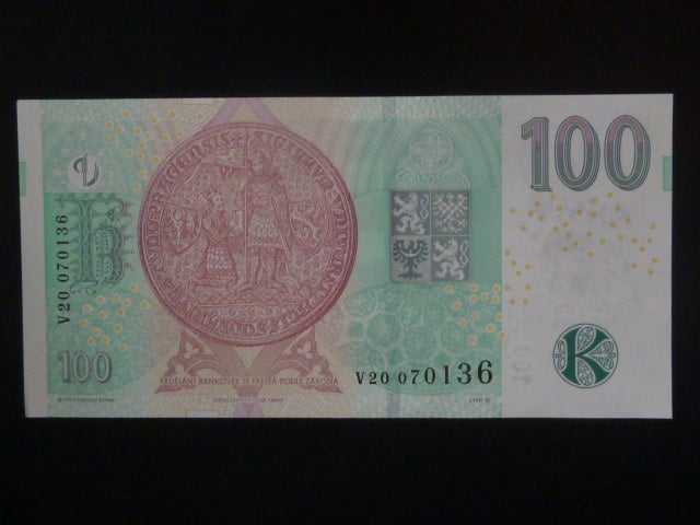 100 Kč 2018 série V 20