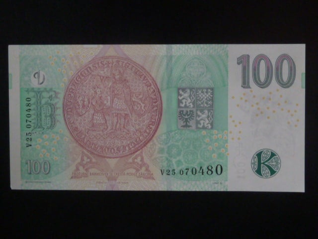 100 Kč 2018 série V 25