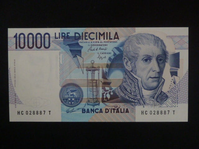 10000 Lire 1984, podpis Ciampi/Speziali, BNB. B461b, Pi. 111b