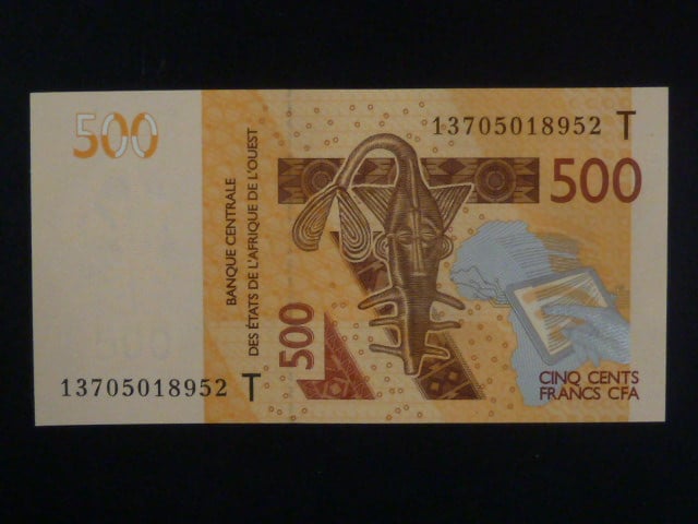 ZÁPADNÍ AFRIKA, TOGO, 500 Francs 2013 T, BNB. B120Tb, Pi. 814Tb