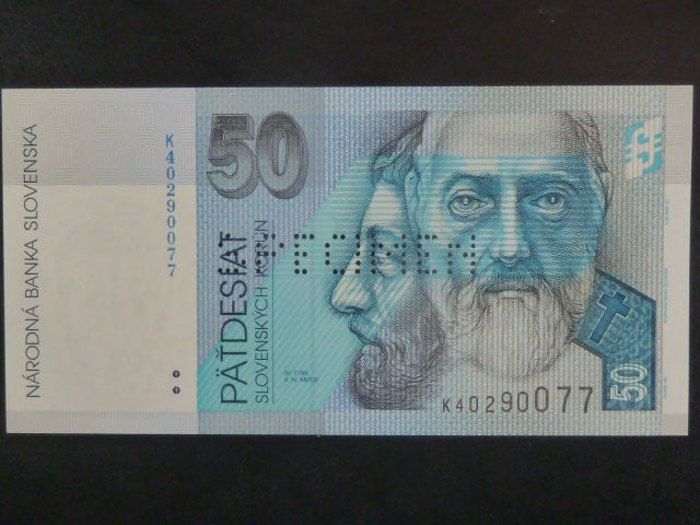 50 Sk 2005 série K, 1x vodorovná perf. SPECIMEN