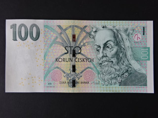 100 Kč 2018 série P 25