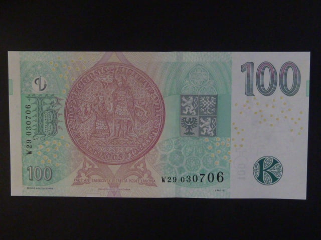 100 Kč 2018 série W 29, první série