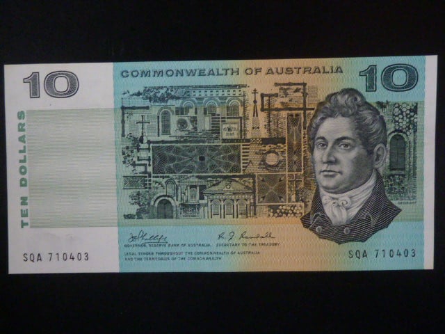 AUSTRÁLIE, 10 Dollars 1968, BNB. B208c, Pi. 40