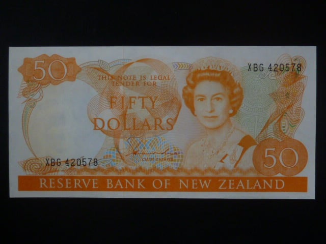 NOVÝ ZÉLAND, 50 Dollars 1983, BNB. B121a, Pi. 174