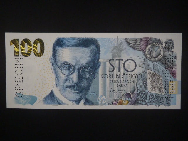 Pospíšil, 100 Kč 2026 série PN 10 s 2x svisle perf. SPECIMEN, (V2)