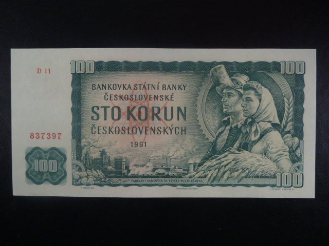 100 Kčs 1961 série D 11