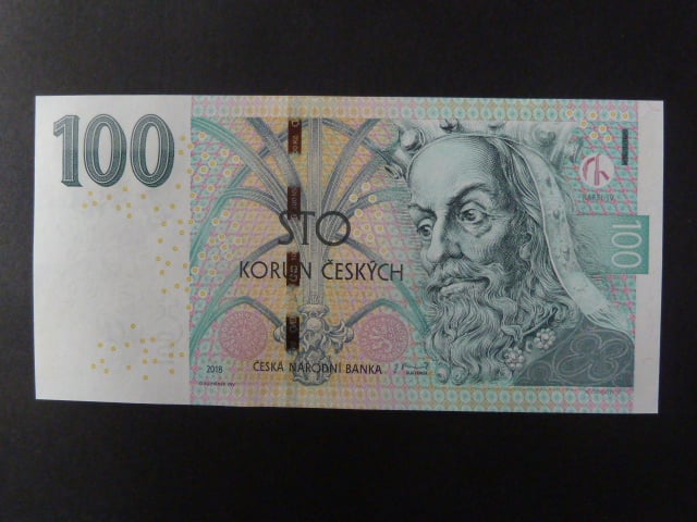 100 Kč 2018 série W 56 poslední série