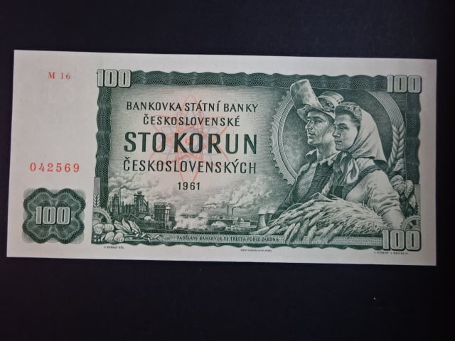 100 Kčs 1961 série M 16