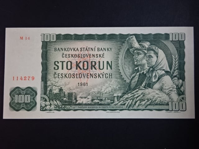 100 Kčs 1961 série M 14