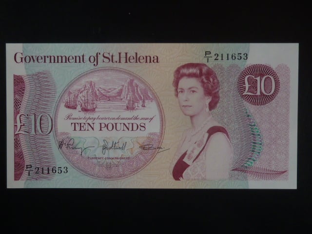SVATÁ HELENA, 10 Pounds 1985, BNB. B304b, Pi. 8