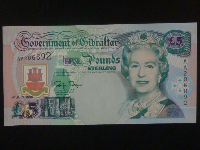 5 Pounds sterling 1995, BNB. B123a, Pi. 25