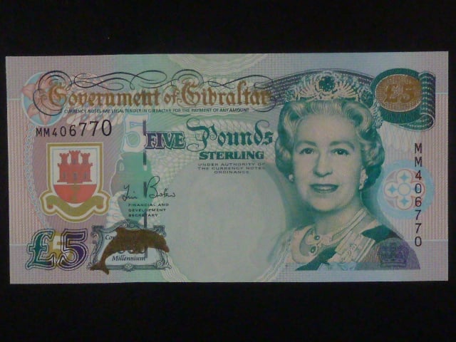 5 Pounds sterling 2000 pamětní - milénium, BNB. B127a, Pi. 29