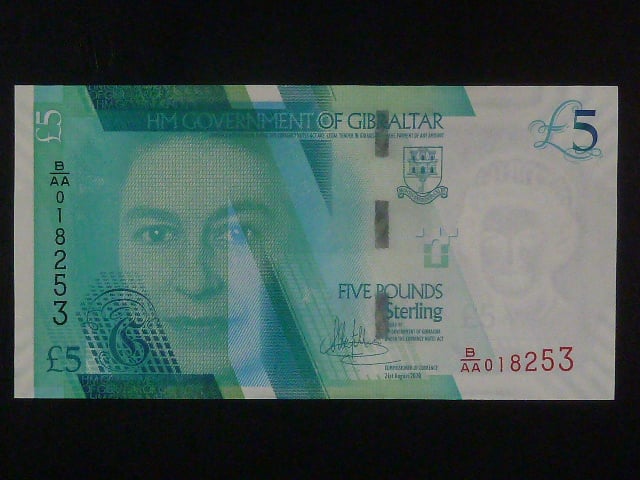 5 Pounds sterling 2020, BNB. B136a